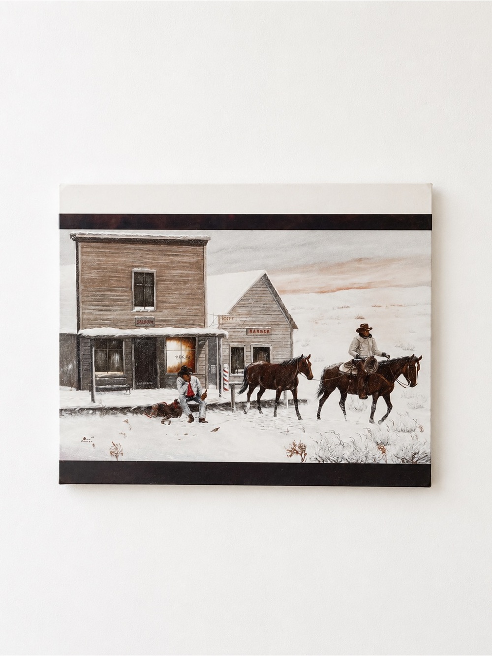 Vintage Western Town Print (Unframed)